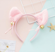 Load image into Gallery viewer, Extra Fluffy Cosplay Fox/Cat Ear Headband with Bells
