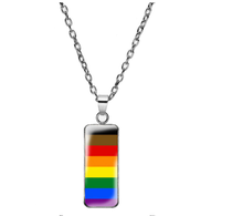 Load image into Gallery viewer, LGBTQ Necklace - Queer / Gay Pride Jewelry - Gender and Sexual Identity Charm Necklace
