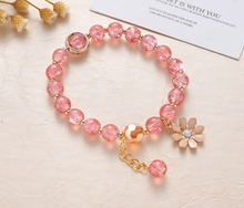 Load image into Gallery viewer, Bright Daisy Bracelet Gifts For Women Elastic Bracelet Cracked Quartz
