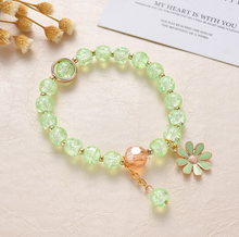 Load image into Gallery viewer, Bright Daisy Bracelet Gifts For Women Elastic Bracelet Cracked Quartz
