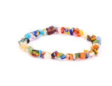 Load image into Gallery viewer, Multi colored chip Crystal bracelet for protection, Beautiful gift for her Multi-color
