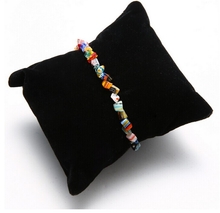 Load image into Gallery viewer, Multi colored chip Crystal bracelet for protection, Beautiful gift for her Multi-color
