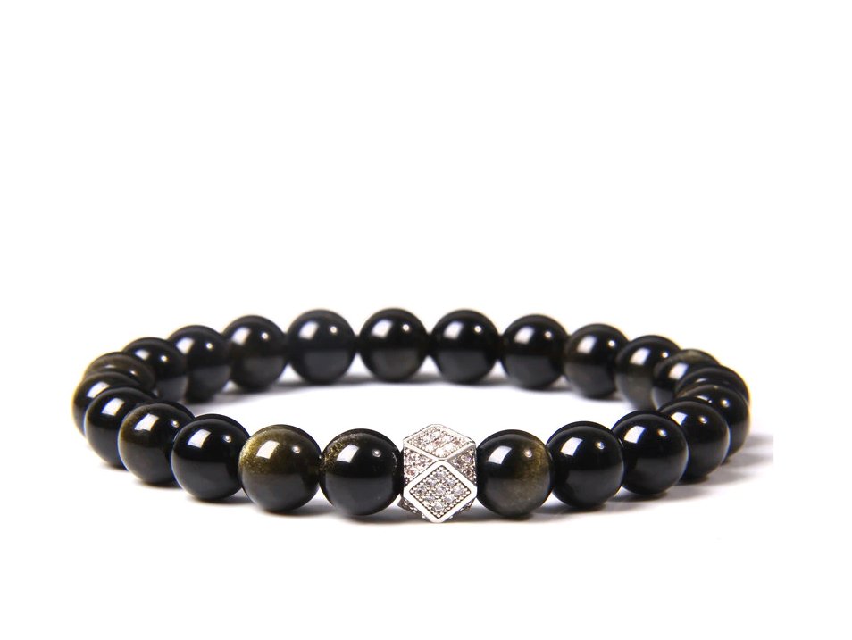 Black Obsidian Bracelet For healing & Protection  Semi Precious bracelet