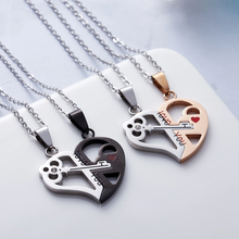 Load image into Gallery viewer, 2 PC Set I love you Couple necklace Set Couple&#39;s GIFT
