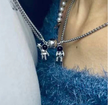 Load image into Gallery viewer, 2 PC Set I love you Astronauts necklace Set Couple&#39;s GIFT
